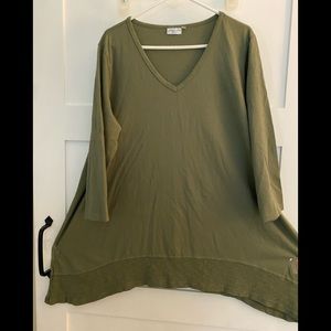 Pacific cotton plus size 1X tunic